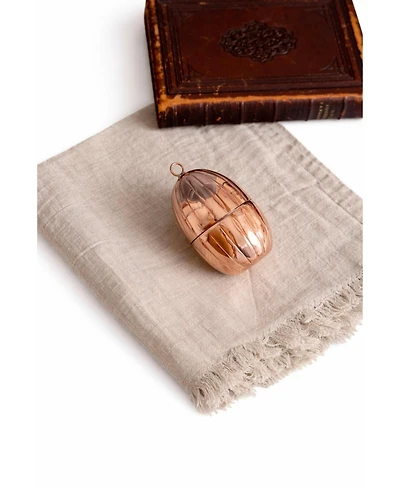 Coppermill Kitchen, Cmk Vintage Inspired Copper Handmade Egg Ornaments - Set of 4