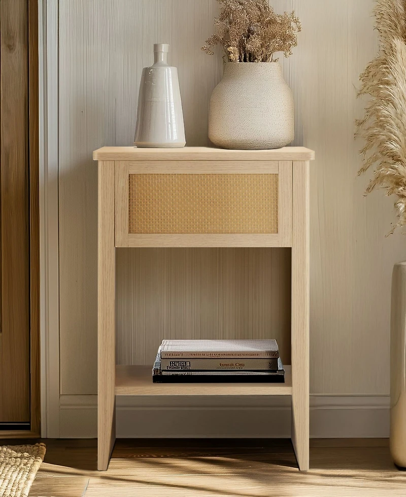 510 Design Lennox 23.75" Wood Square Accent Table