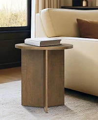 Martha Stewart Collection Sadie 22" Wood Round Accent Table
