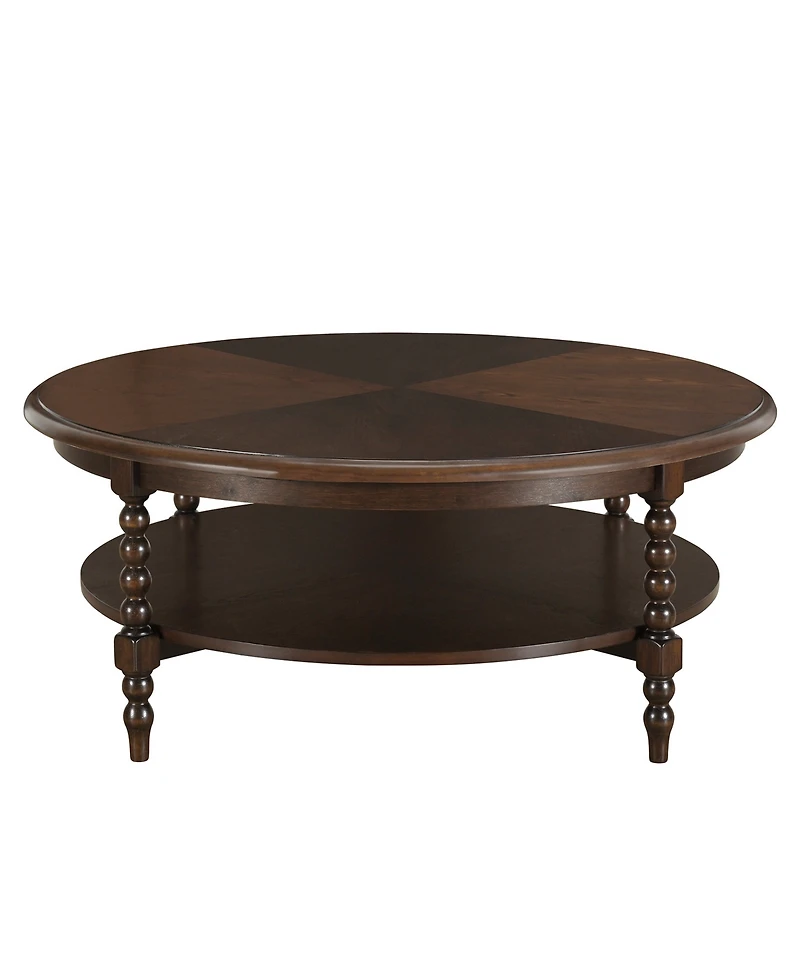 Martha Stewart Collection Philippe 42" Wood Round Coffee Table