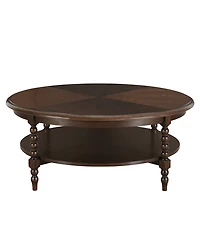 Martha Stewart Collection Philippe 42" Wood Round Coffee Table