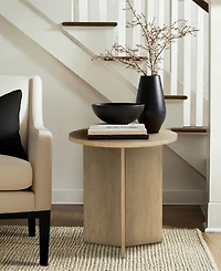 Martha Stewart Collection Sadie 22" Wood Round Accent Table