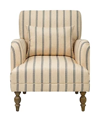 Martha Stewart Collection Amanda 30" Upholstered Striped Accent Chair