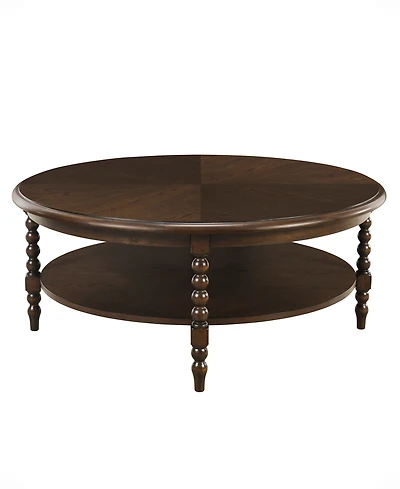 Martha Stewart Collection Philippe 42" Wood Round Coffee Table
