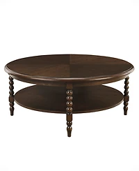 Martha Stewart Collection Philippe 42" Wood Round Coffee Table