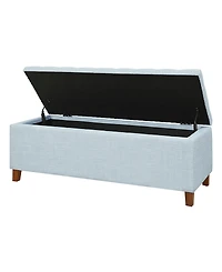 Madison Park Shandra 49" Tufted Top Upholstered Storage Bench