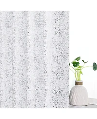 Kate Aurora 2 Piece Sadie Metallic Sparkle Grommet Top Room Darkening Curtain Panels