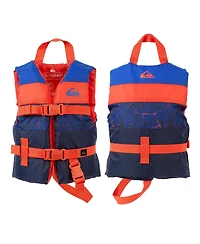 Quiksilver Uscg Approved Life Vest for Children, Lightweight Epe Foam and Durable Quick-Release Buckles, Leg Strap and Grab Handle for Security
