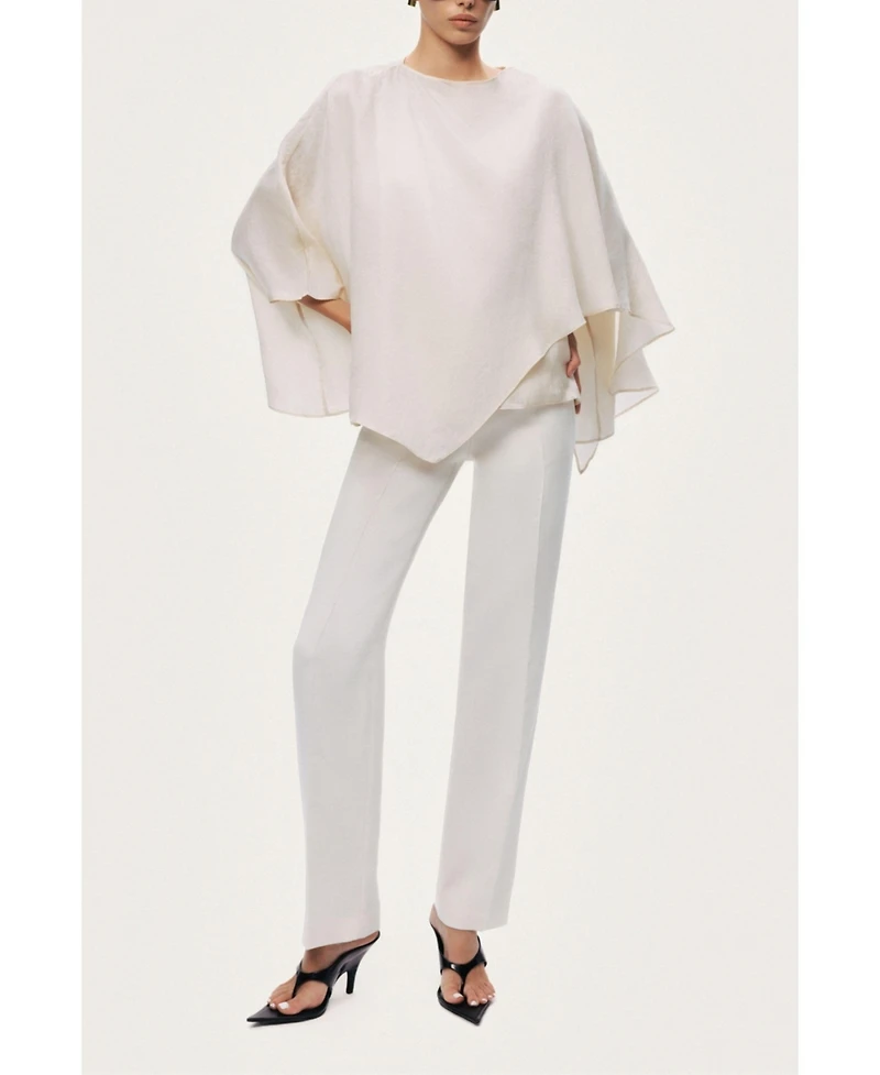 Nocturne Women's Fluid Cape Blouse