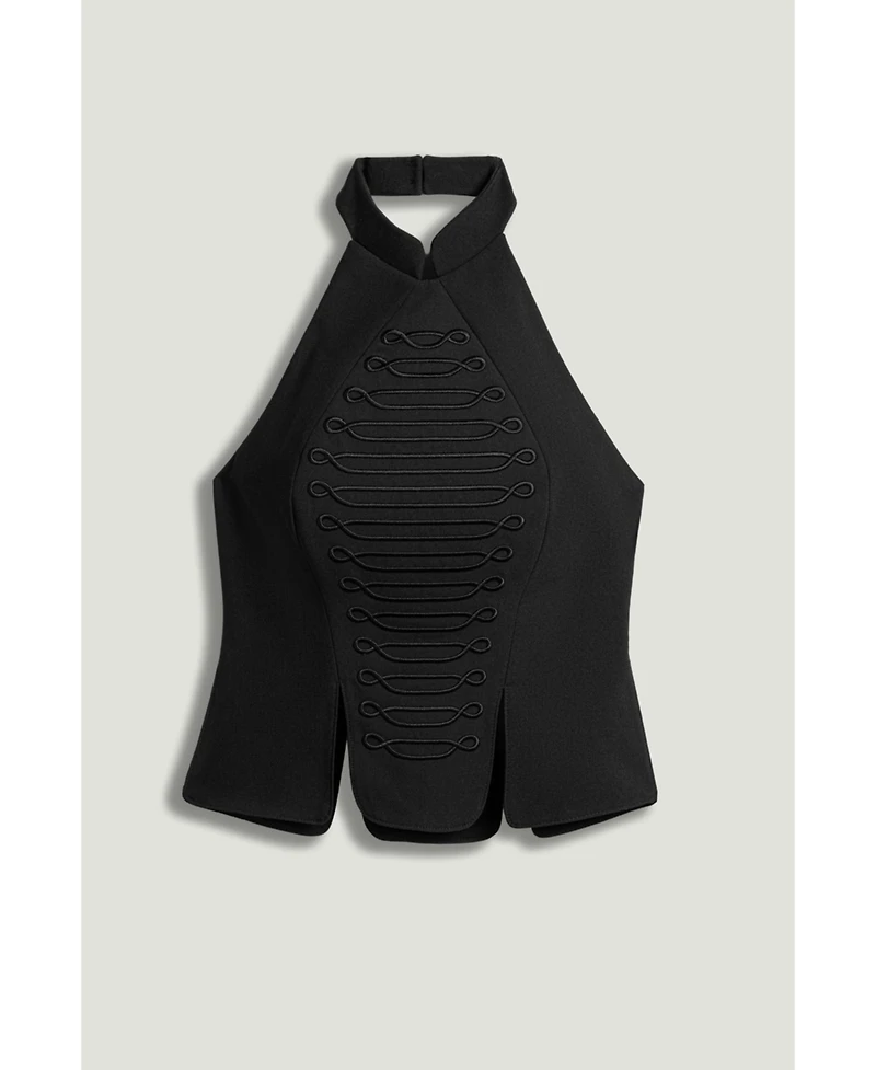 Nocturne Women's Halter Neck Structured Top