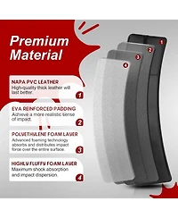 Hikeen Kick Shield Muay Thai Pads, Denser Softer Foam Kick Boxing Pads for Mma Martial Arts, Karate, Taekwondo, Punching, Foot, Knee and Elbow Target