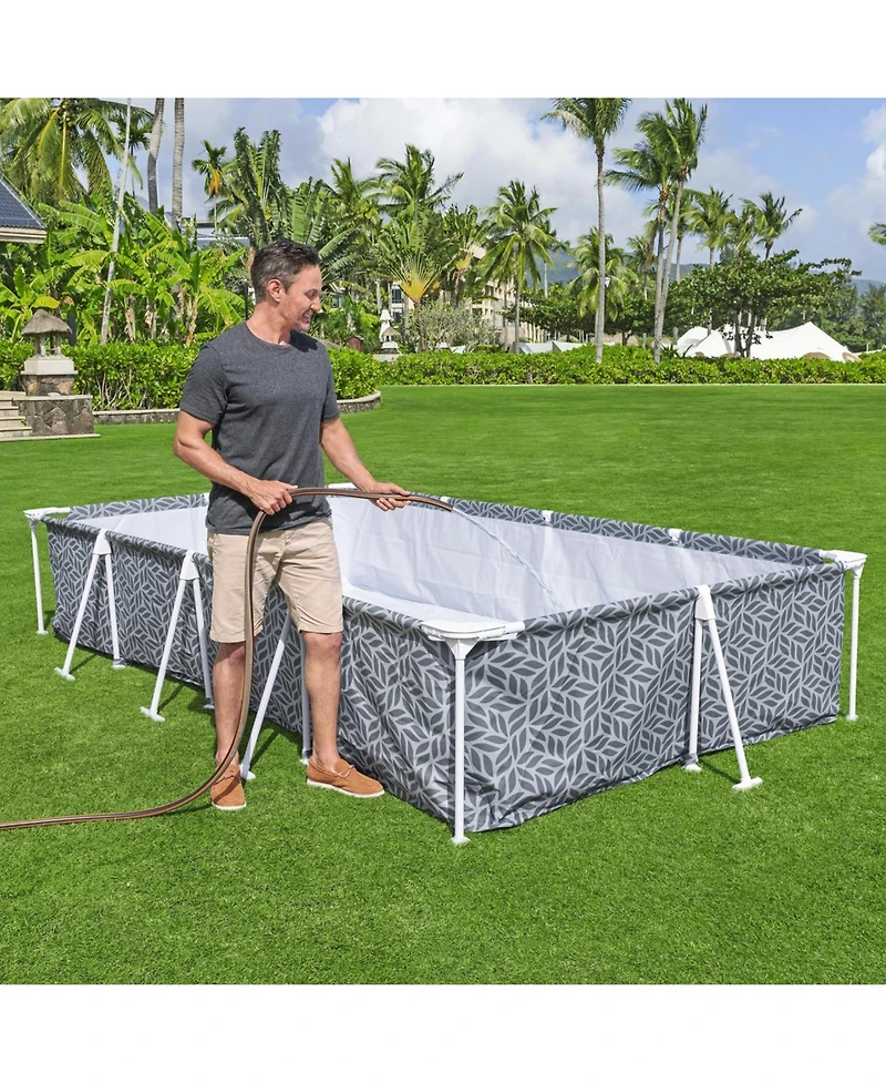 Bestway 12' x 6'7" x 26" Steel Pro Above Ground Swimming Pool Set