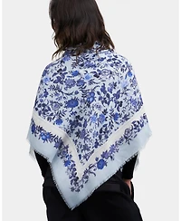 Fable England Women's Ditsy Folk Square Scarf