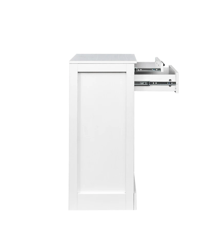 flynama Modular 24-Bottle Wine Bar Buffet Cabinet