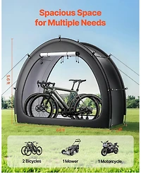 Gouun Outdoor Bike Storage Tent for 1 to 2 Bicycles with Dual Zippers
