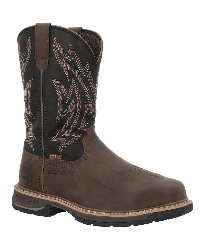 Rocky Men's Ride Lte Met Guard Western Boot