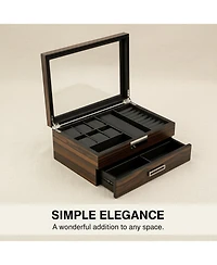 Yigii Executive Unisex Wood Valet Sunglasses Storage