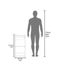 flynama Wenge Glass Door Bar Cabinet with Shelves
