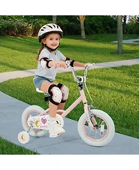 Slickblue Kids Adjustable Height Bike Stars and Moon Design Cycle