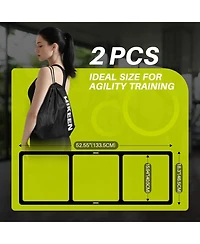 Hikeen Agility Ladder - Speed Ladder for Football, Basketball - Durable Rubber Training Ladder for Footwork