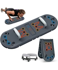 Hikeen Push Up Board - Portable Push Up Bar for Home and Travel, Multi-Functional Fitness Workout Equipment | Ideal Home Gym Equipment