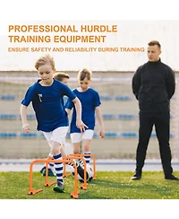 Hikeen Speed Training Hurdles Adjustable Height Agility Training Hurdles for Football, Basketball, Soccer Hurdle Training with