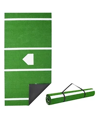 Mecale 12 x 6 Ft Baseball Hitting Mat with Home Plate