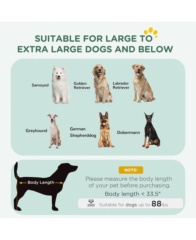 Aostirmotor 48" Heavy Duty Metal Dog Crate Kennel with Lockable Wheels, Double Door and Removable Tray