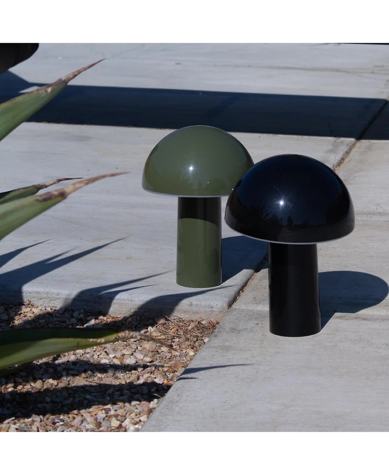 Brightech Celia Portable Led Table Lamp with Dome Mushroom Shade