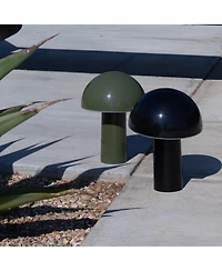 Brightech Celia Portable Led Table Lamp with Dome Mushroom Shade