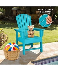 Sugift Patio Kids' Adirondack Chair with Ergonomic Backrest