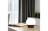 Wave Pendant Led Arc Standing Floor Lamp with Wicker Shade (81")