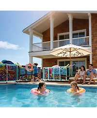 Yescom 2PCS Extra Large Mesh Pool Storage Bins w/ Mesh Cover Net for Pool Floats