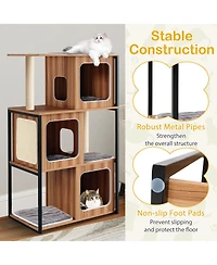 Cozito Cat Tree Modern with Metal Frame and Scratching Posts