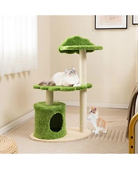 Cozito Cat Tree 38 inch Cute Cloud Shape with Sisal Scratch Posts