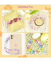 Gnuadz 7500 Clay Beads Friendship Bracelet Making Kit Polymer Heishi Letter Charm Diy Arts Crafts Gifts Toys