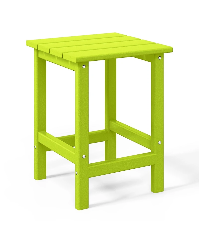 WestinTrends Outdoor Patio Hdpe Adirondack Chair With Cup Holder and Table Set