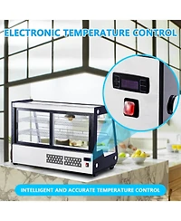 gaomon 183L Cake Refrigerated, Abs + Double-Layer Tempered Glass, Countertop Bakery Display Case for Pastries, Desserts, Beverages, Ideal for Cafe