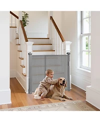 Cozito Retractable Baby Gate 34 in Tall Extends to 110 in Mesh