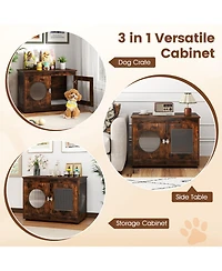 Cozito Dog Crate Furniture Style with Window and Lockable Door