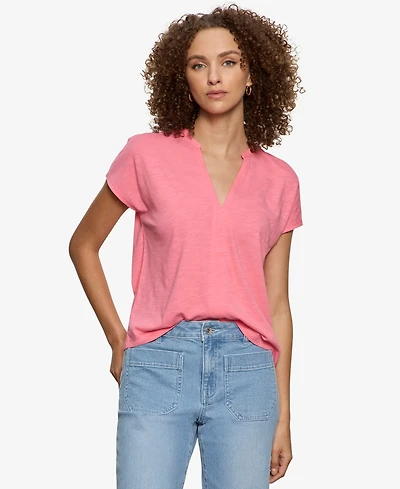 Sanctuary Women's Notched Muscle T-Shirt