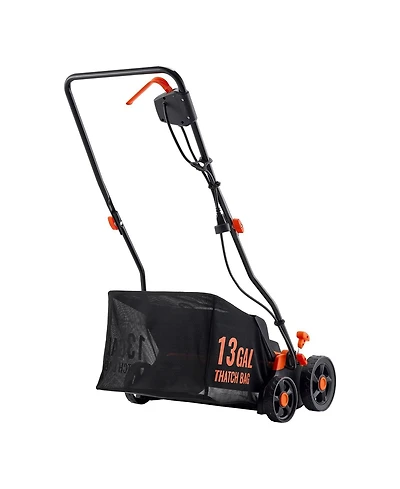 Sugift 2-in-1 Electric Dethatcher and Scarifier, 13-Inch, 13 Amp Corded Lawn Tool