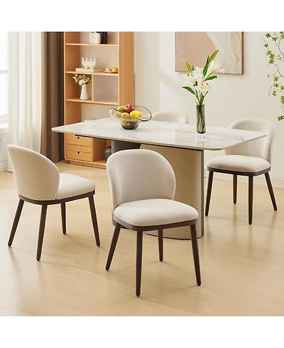 gaomon Dining Chairs Set of,Modern Upholstered Kitchen Chairs with Ergonomic Back Support,265lbs Capacity Dining Room Chairs