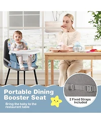 Sugift 16-in-1 Baby High Chair with Activity Center and Booster Seat for Babies and Toddlers