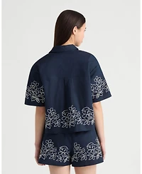 Nvlt Women's Embroidery Shirt