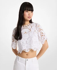 Michael Kors Women's Short-Sleeve Crewneck Top