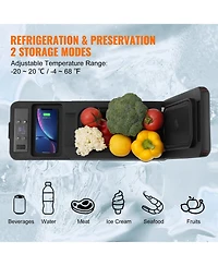Mecale 8 Liter Car Armrest Refrigerator 12V Portable Single Zone Freezer
