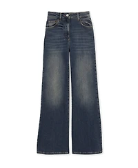 Reiss Women's Mid-Rise Flared Jeans