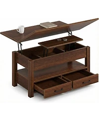 gaomon Lift Top Coffee Table with Storage, Multi-Function Convertible Coffee Table for Living Room, Adjustable Height Dining Desk