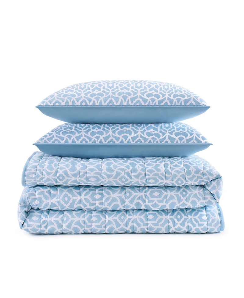 Waverly Kaidyn Print Microfiber 3-Pc. Quilt Set